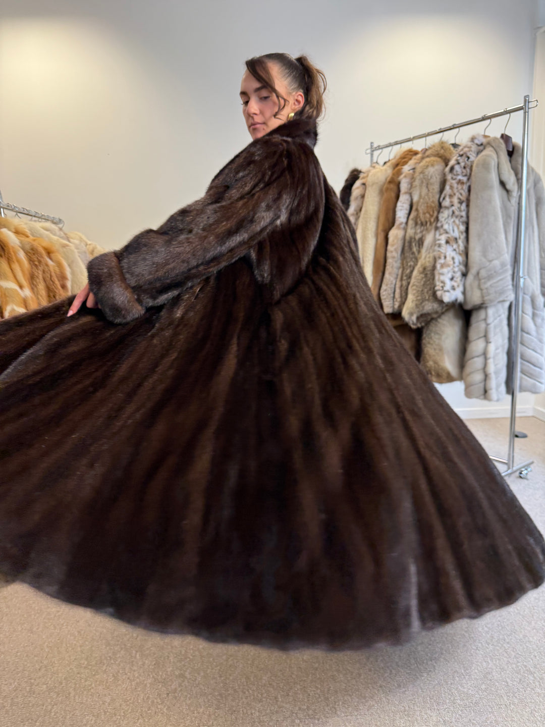 Oversize Mink Coat Superb Quality high quality pelts