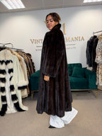 Dark Brown Blackglama Mink Fur Coat, Large, Pelz Aachen Germany