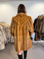 MGolden Mink Fur Jacket, Large, Special Style