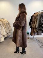 Beaver Fur Coat, Thick Fur, Size M