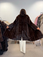 Mink Fur Coat, Light Brown, Medium