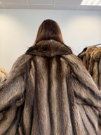 Raccoon Fur Coat, Size XL