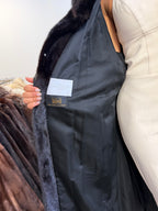 Mink Fur Coat, Black SAGA Pelsland, XXL