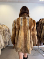 Red Fox Fur Jacket, Small, Fluffy