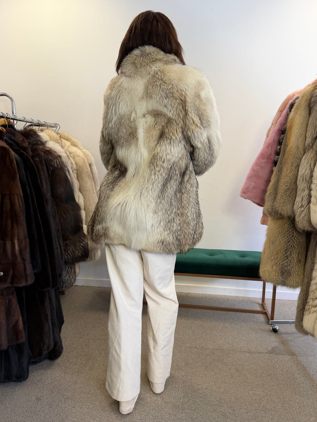 Coyote Fur Jacket, Size M