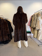 Brown Mink Fur Coat, Large, Luxury