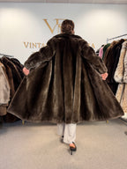 Sheared Beaver Fur Coat, Medium, Full Length