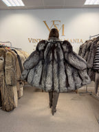 Silver Fox Fur Coat, Large, Ankershoffhem luxury brand