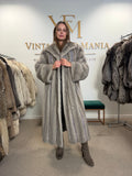 Grey Mink Fur Coat, Swinger, Full Length, Fits up to 5XL