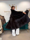Dark Brown Blackglama Mink Fur Coat, Large, Pelz Aachen Germany