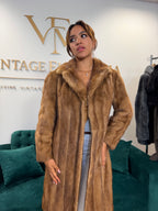 Pastel Mink Fur Coat, Medium