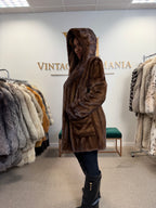 Pierre Balmain Mink Fur Coat, Brown, Medium, French Luxury