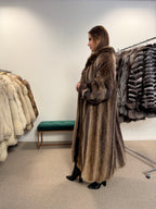 Raccoon Fur Coat, Full Length, Size L