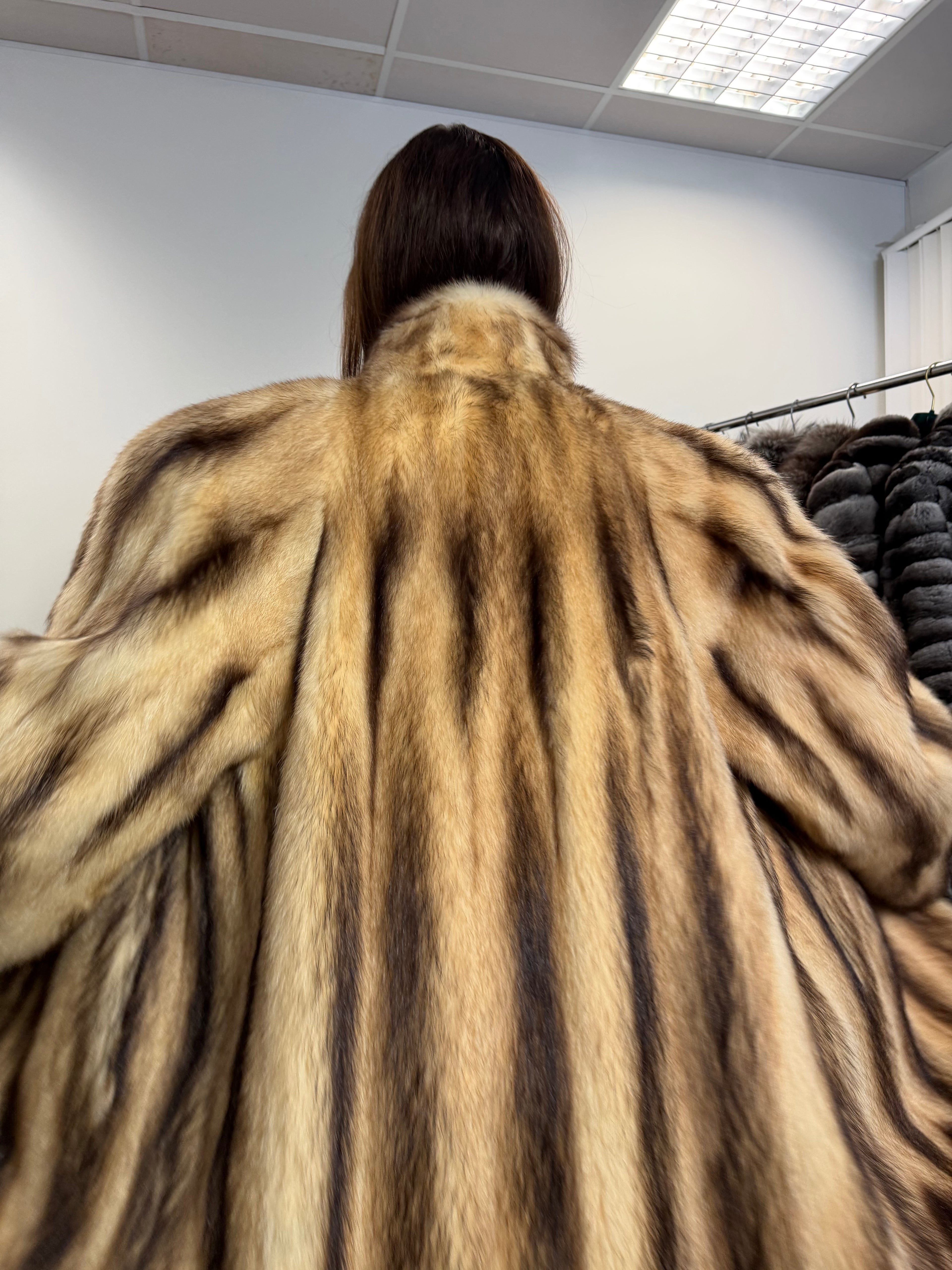 Fitch Fur Jacket XXL — Real Fitch Fur | Luxury Fur Jacket | Women's Fur Jacket | Vintage Fur Jacket | Full Fur Jacket