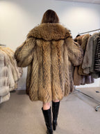 Raccoon Fur Coat, Size XL