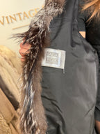 Silver Fox Fur Coat, XL, SAGA, Fluffy