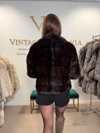 Mink Fur Jacket, Medium, Horizontal Pelt Design