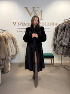 Very Dark Brown Mink Fur Coat, Large, German Furrier