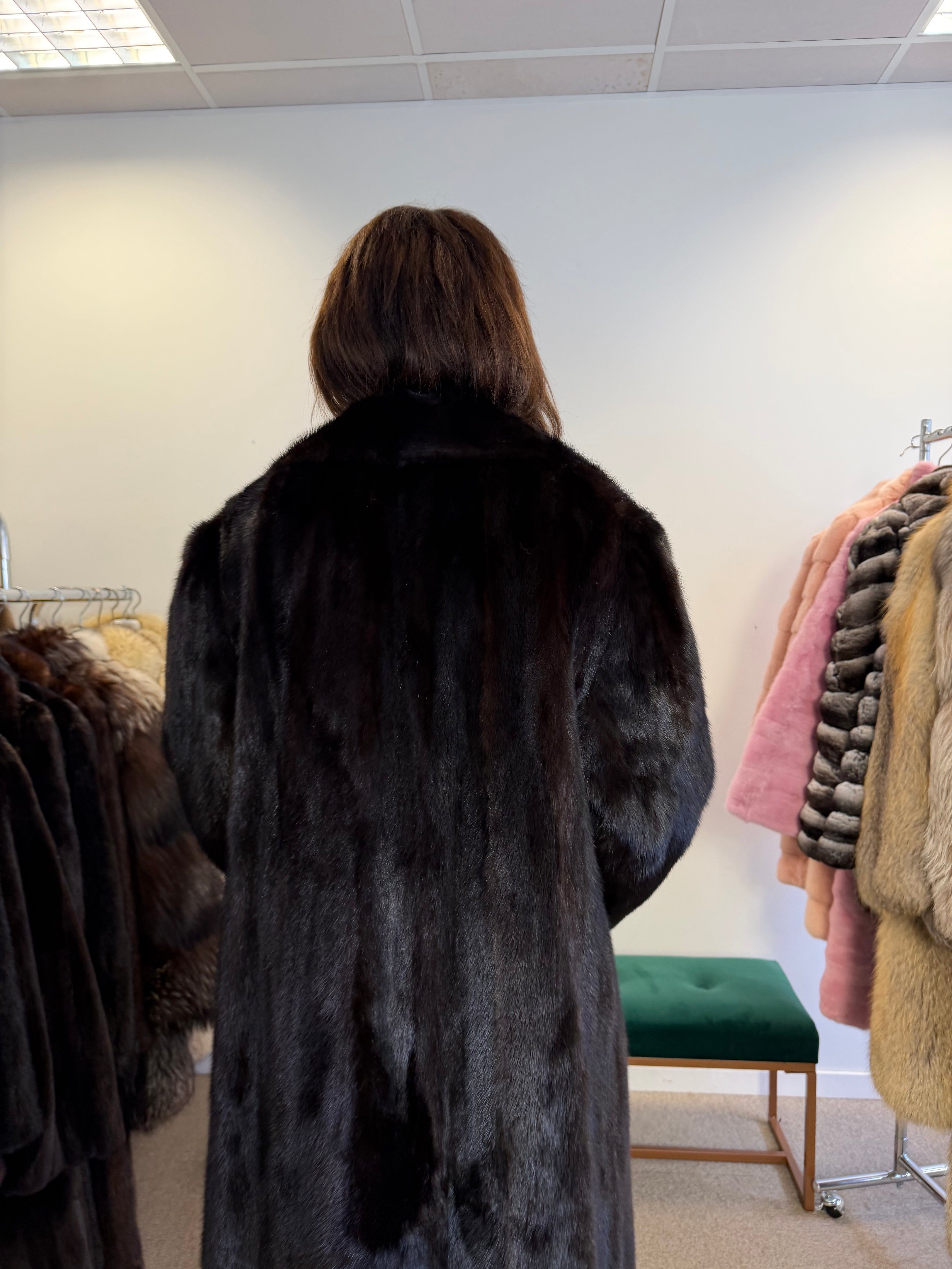 Mink Fur Coat, Royal Vintage, Size M