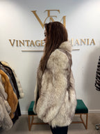 White Fox Fur Jacket, Short, Small