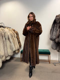 Mink Fur Coat, SAGA, Full Length, Size XXL