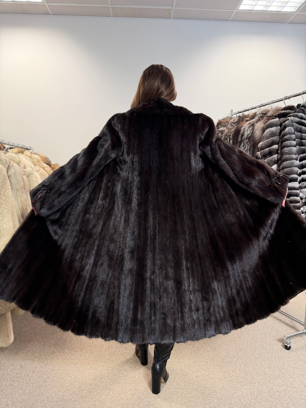 Mink Fur Coat, SAGA, Paris, Size M