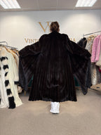 Super Rare Luxury Floor-Length Mink Fur Coat, M/L, High Quality