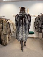 Silver Fox Fur Coat, Large, Ankershoffhem luxury brand