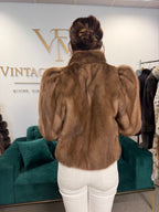 Pastel Mink Fur Jacket, Medium