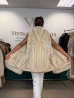 White Mink Fur Vest, Large