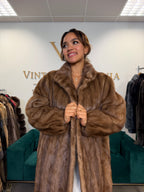 Pastel Mink Fur Coat, XL, SAGA