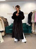 Super Rare Luxury Floor-Length Mink Fur Coat, M/L, High Quality