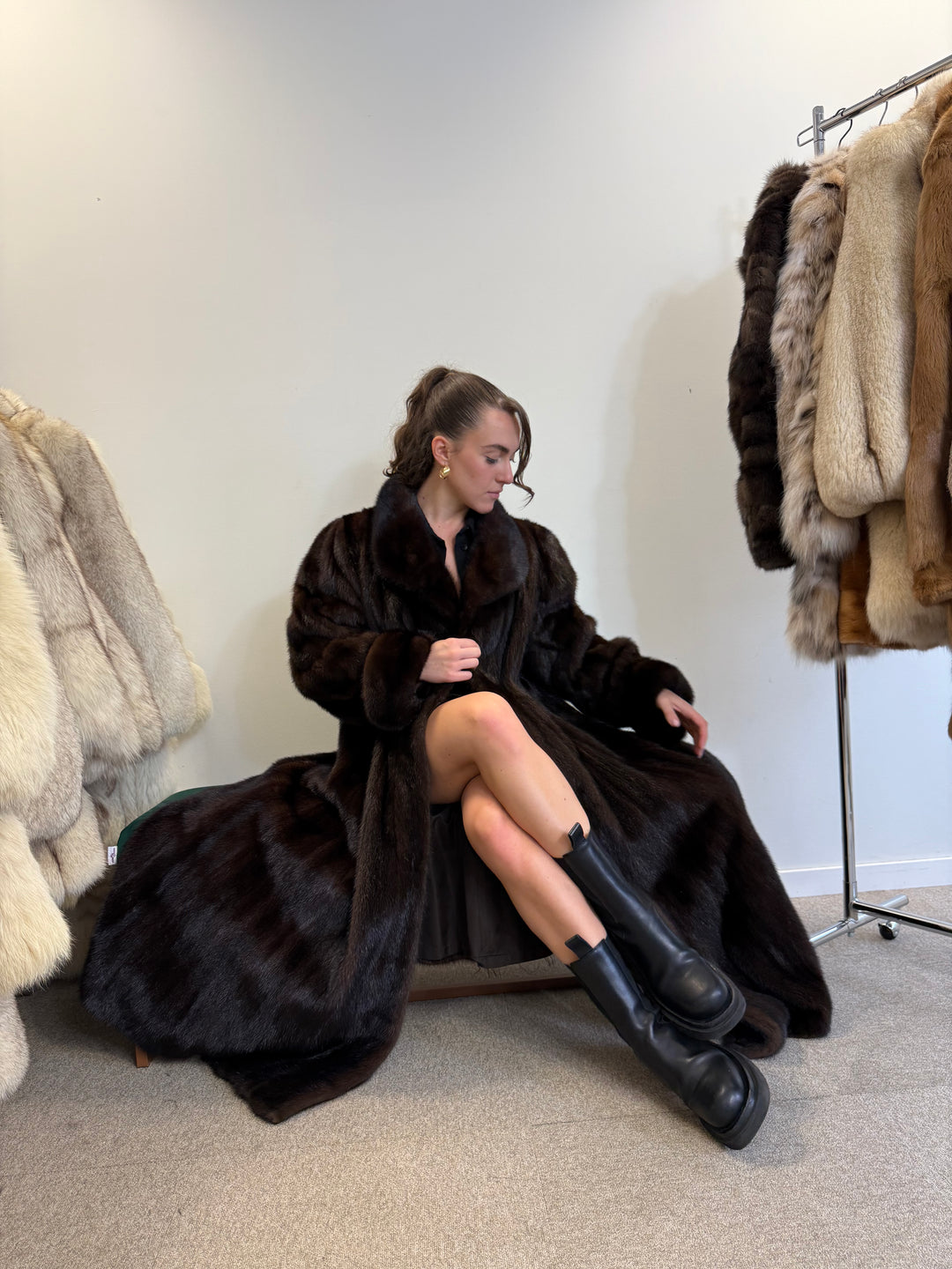 Oversize Mink Coat Superb Quality high quality pelts