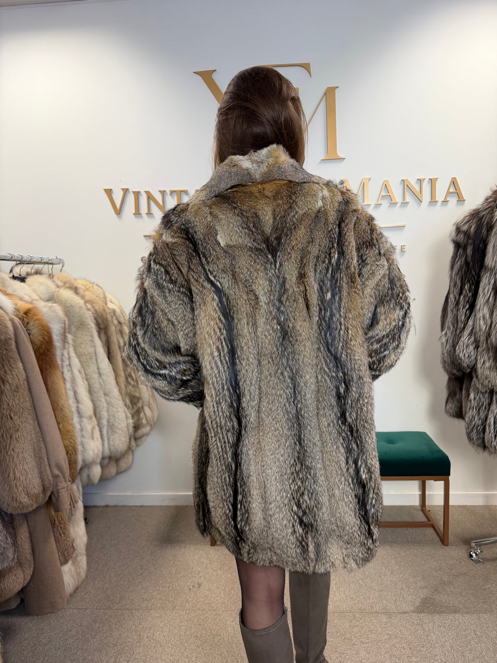 Coyote Fur Jacket, Medium, Soft
