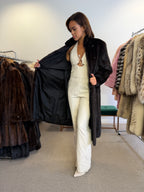Mink Fur Coat, Dark Brown, Medium