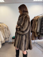 Raccoon Fur Coat, Size L