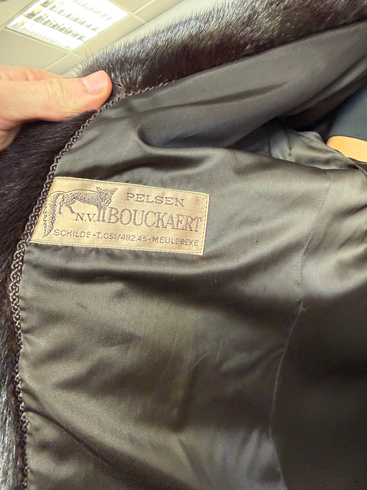 Dark Brown Mink Fur Coat, Medium, Bouckaert