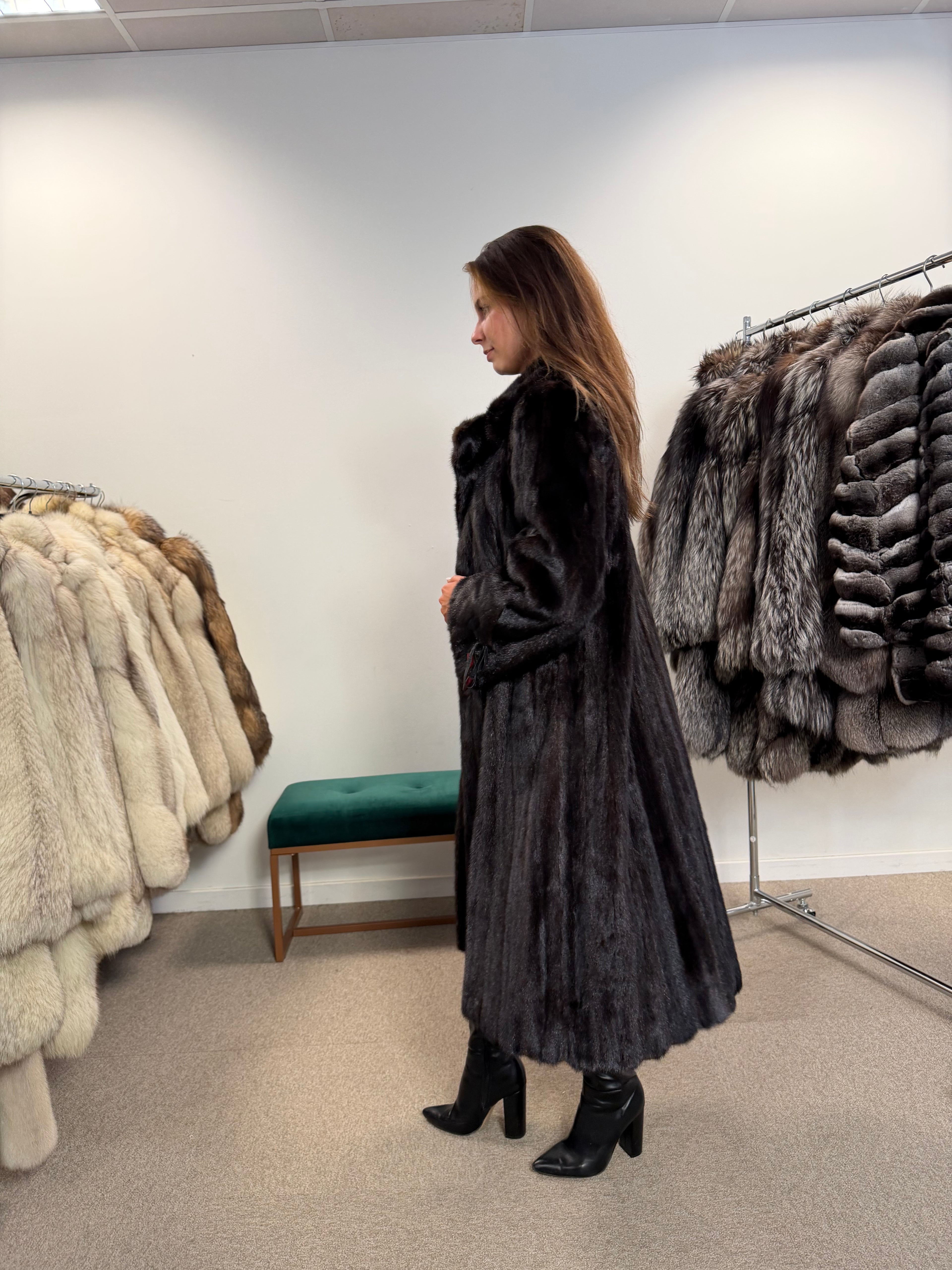 Mink Fur Coat, SAGA, Paris, Size M