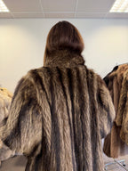 Raccoon Fur Coat, Size L