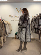 Silver Fox Fur Coat, Large, Ankershoffhem luxury brand