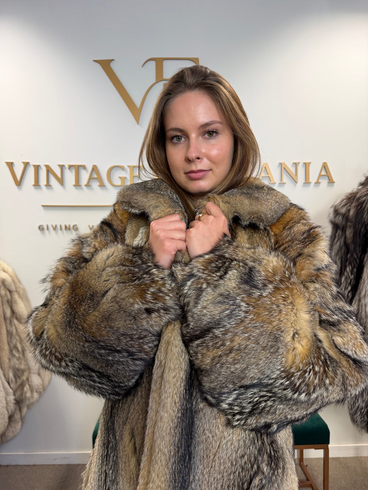 Coyote Fur Jacket, Medium, Soft