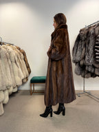 Mink Fur Coat, SAGA, Full Length, Size XXL