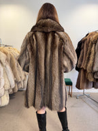 Raccoon Fur Coat, Size XL