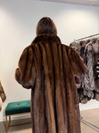 Mink Fur Coat, SAGA, Full Length, Size XXL