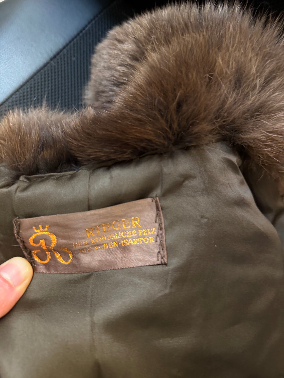 Brown Sheared Mink Fur Coat, Large, High Quality
