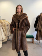 Beaver Fur Coat, Thick Fur, Size M