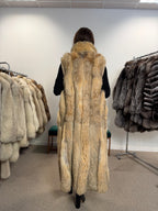 Lynx & Fox Fur Coat, Convertible Full Length, Size L