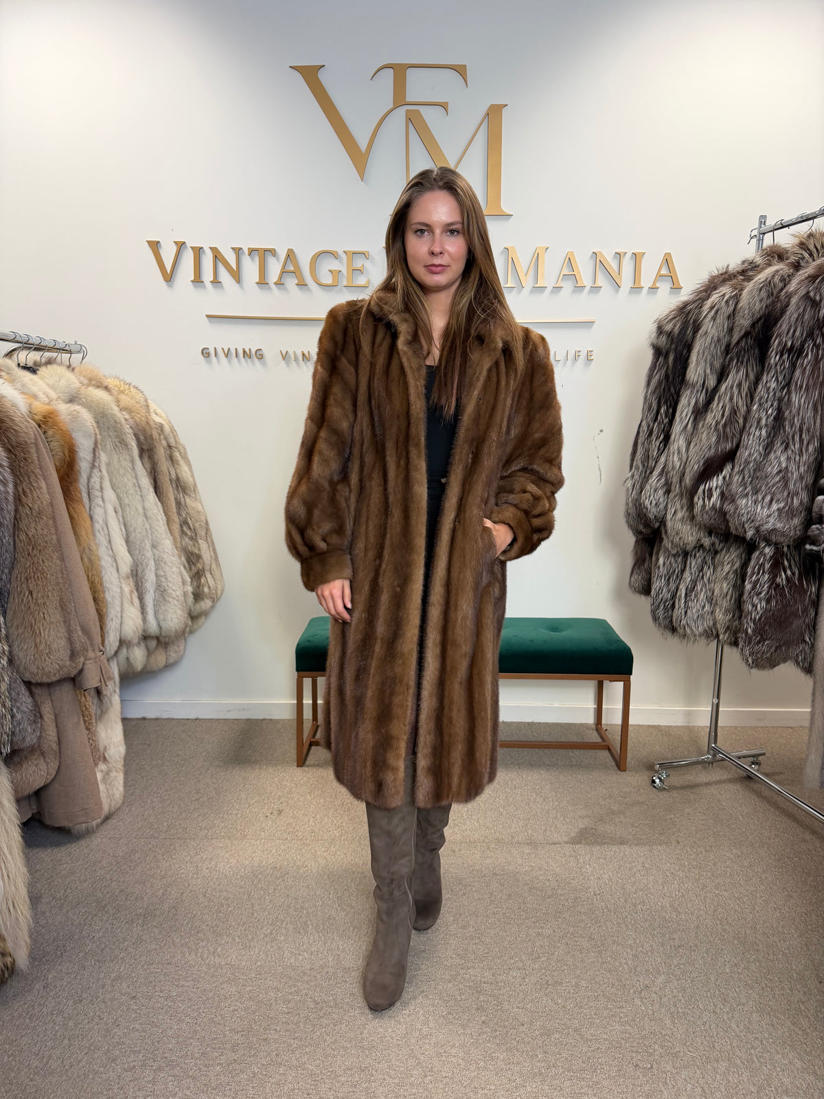 Pastel Mink Fur Coat, Large, Sprung Freres Paris