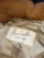 Mink Fur Stole, Pastel Brown, 145 cm