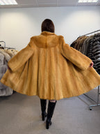 Golden Beaver Fur Coat, Small